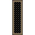 Concord Global Trading Area Rugs, 2 Ft. 7 In. X 4 Ft. 1 In. Ankara Pin Dot - Black 63033